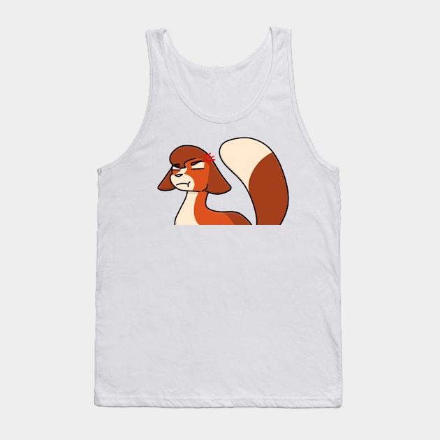 Angry Squirrelpaw Tank Top by ceolsonart